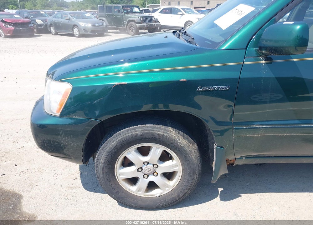 2001 TOYOTA HIGHLANDER V6 VIN: JTEHF21A710037662