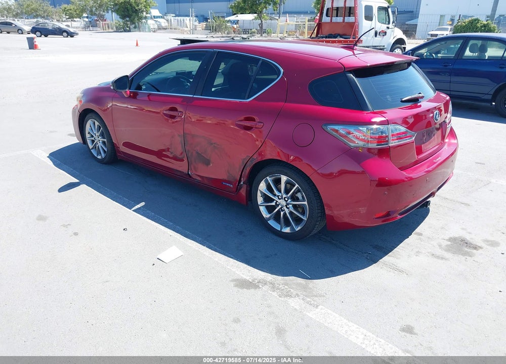 2012 LEXUS CT 200H PREMIUM VIN: JTHKD5BH6C2095264