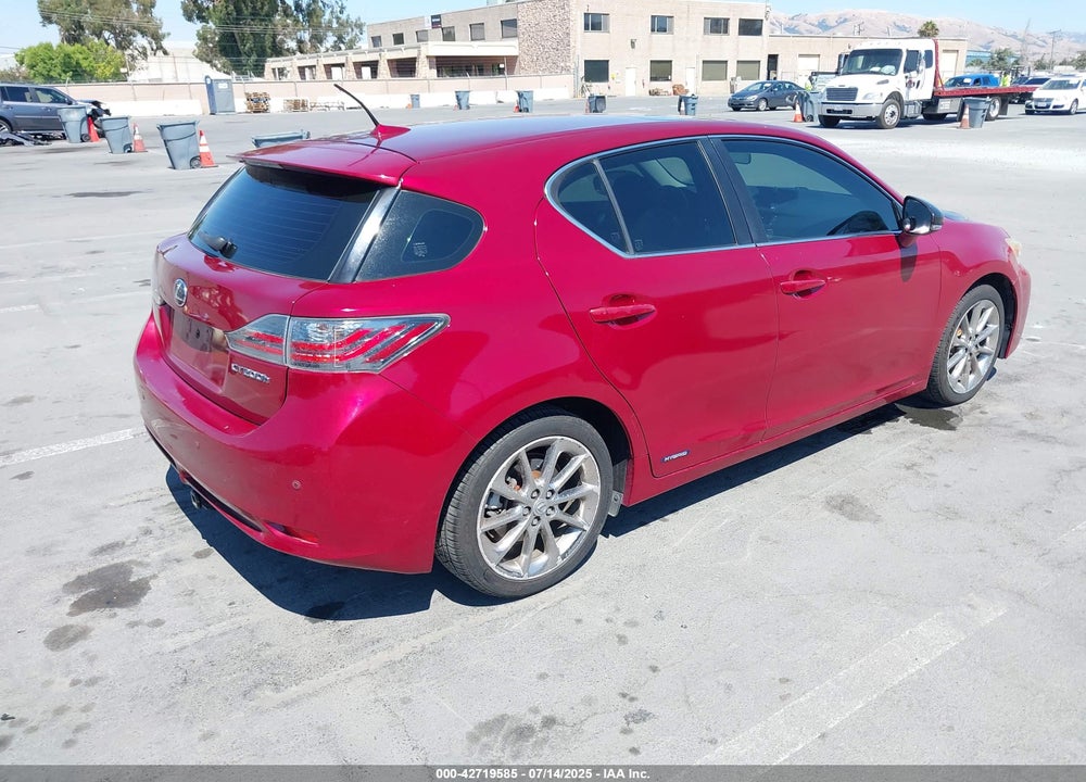 2012 LEXUS CT 200H PREMIUM VIN: JTHKD5BH6C2095264