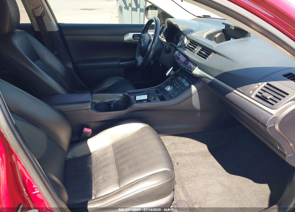 2012 LEXUS CT 200H PREMIUM VIN: JTHKD5BH6C2095264
