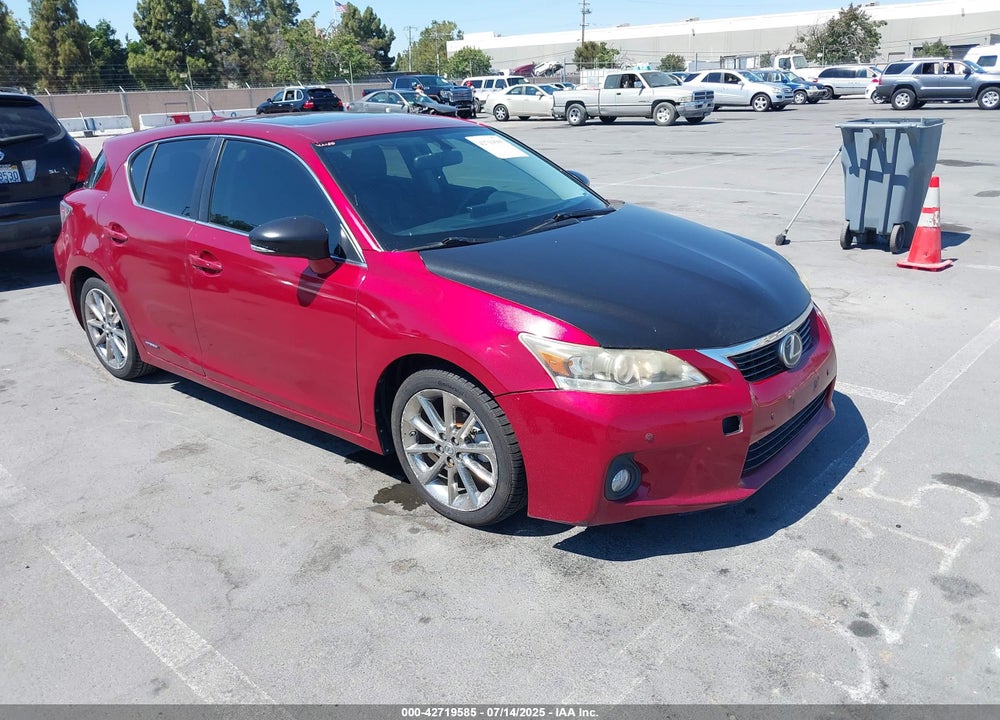 2012 LEXUS CT 200H PREMIUM VIN: JTHKD5BH6C2095264