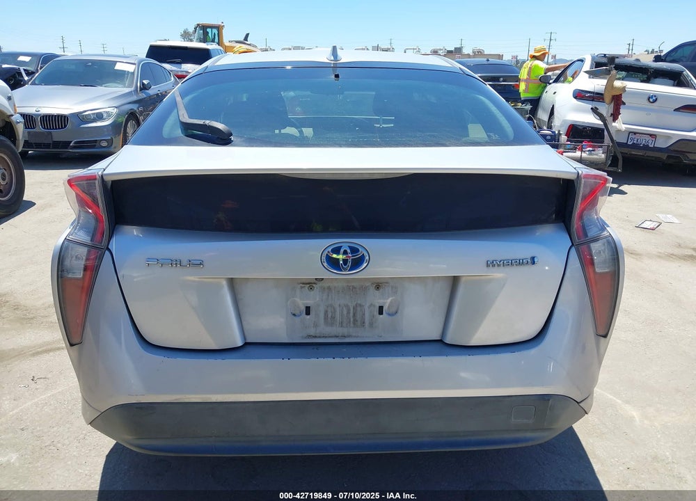 2016 TOYOTA PRIUS VIN: JTDKBRFU5G3013398
