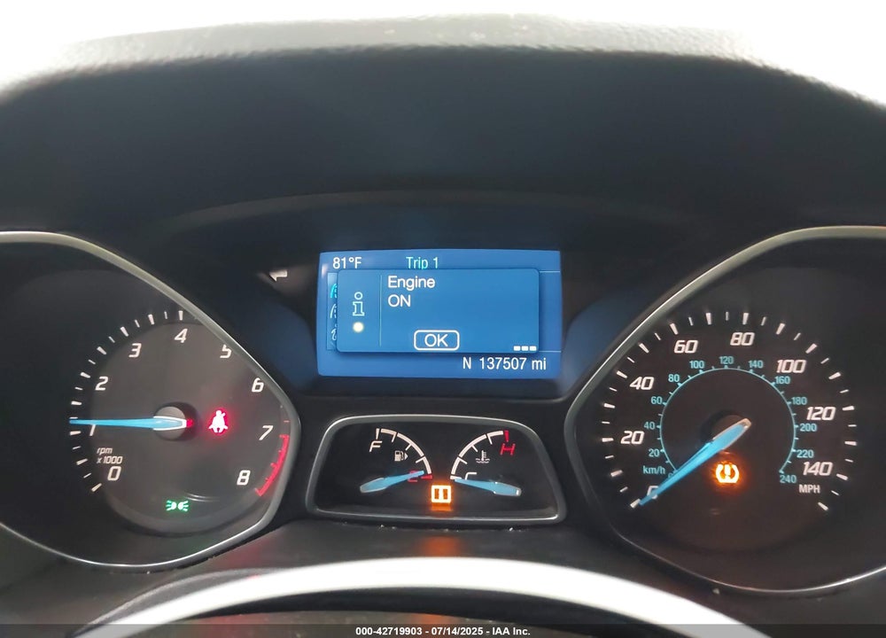 2014 FORD FOCUS VIN: 1FADP3F27EL366864