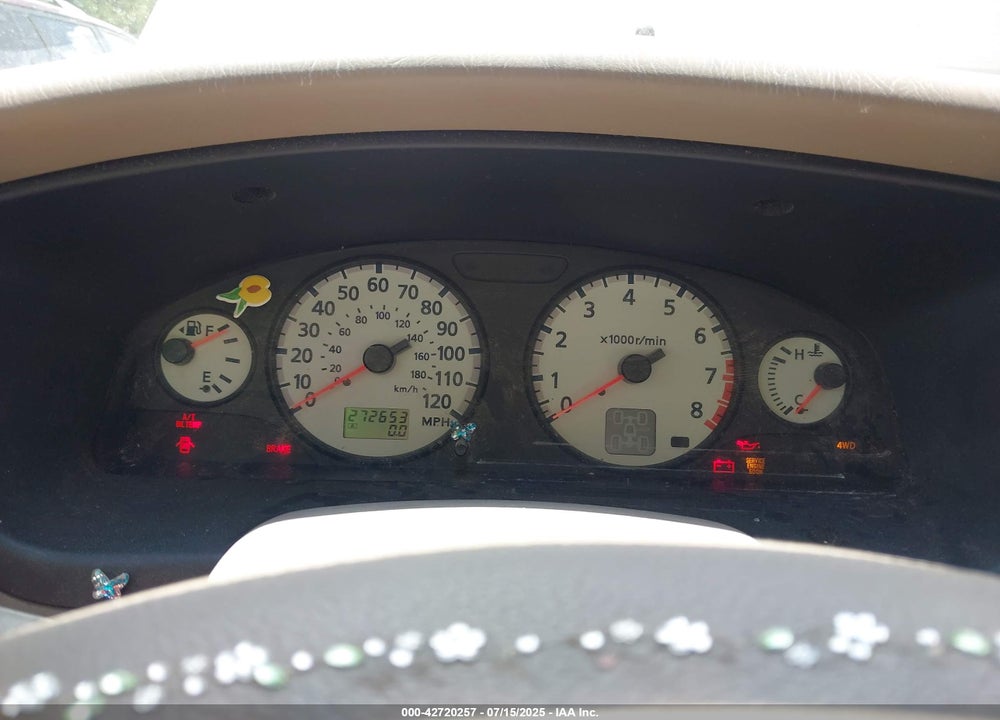 2002 NISSAN PATHFINDER LE VIN: JN8DR09Y12W745845