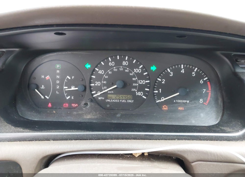 1997 TOYOTA CAMRY LE VIN: JT2BG22K4V0046459