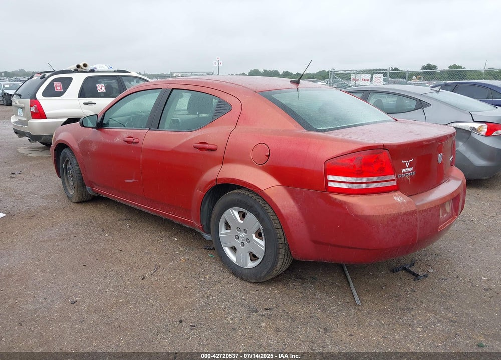 2010 DODGE AVENGER VIN: 1B3CC4FB0AN124912