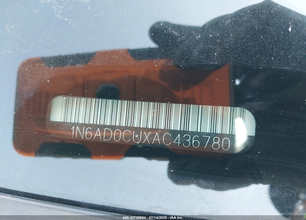2010 NISSAN FRONTIER VIN: 1N6AD0CUXAC436780