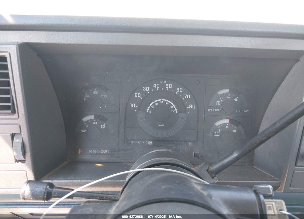 1991 GMC SIERRA K2500 VIN: 1GTGK24K3ME534618