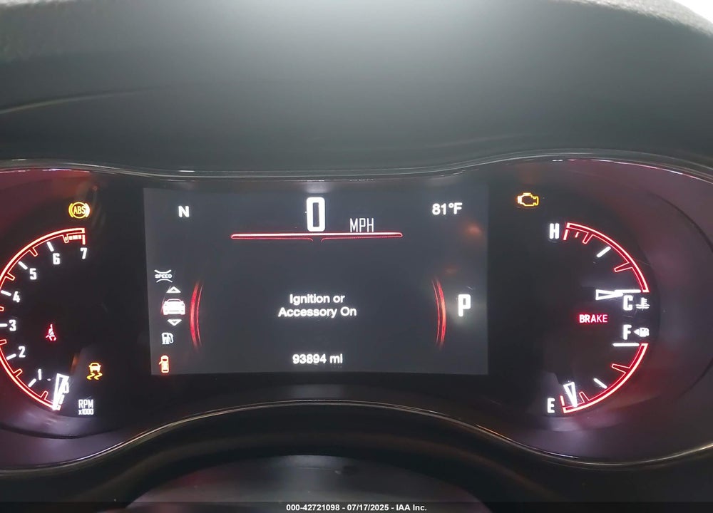 2017 DODGE DURANGO VIN: 1C4RDJDG6HC961074