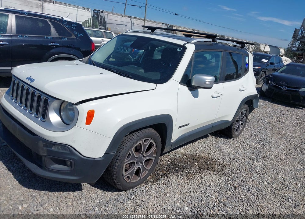 2016 JEEP RENEGADE LIMITED VIN: ZACCJADTXGPC88957