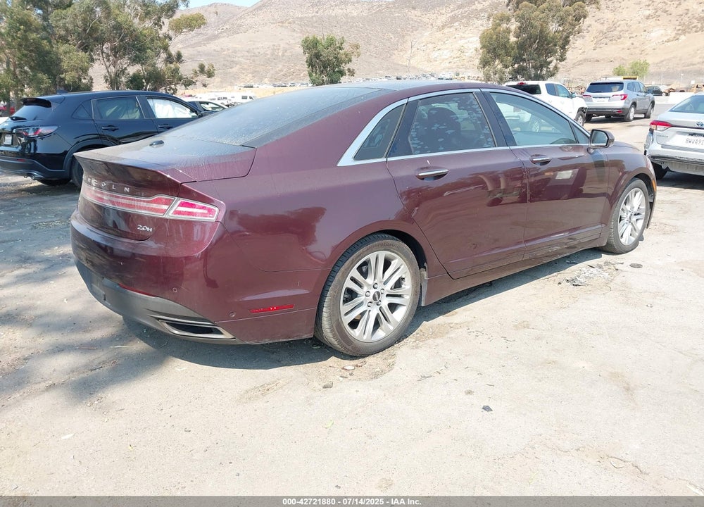 2013 LINCOLN MKZ VIN: 3LN6L2LU0DR826408