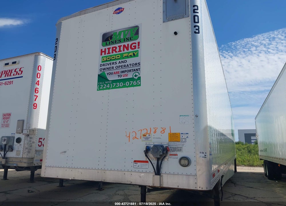 2022 UTILITY TRAILER MFG UNKNOWN VIN: 1UYVS2534N3496801