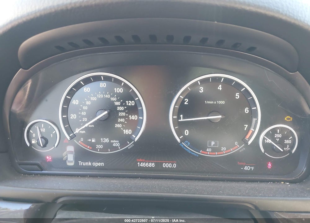2013 BMW 5 SERIES VIN: WBAFU7C5XDDU70286