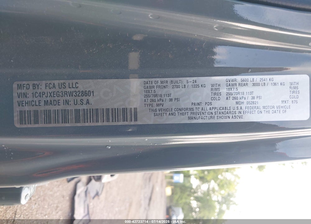 2024 JEEP WRANGLER / VIN: 1C4PJXEG3RW328601