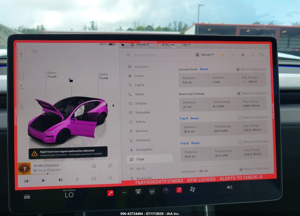 2026 TESLA MODEL Y LONG RANGE DUAL MOTOR ALL-WHEEL DRIVE VIN: 7SAYGDEDXTF378062