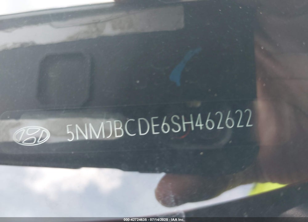2025 HYUNDAI TUCSON VIN: 5NMJBCDE6SH462622