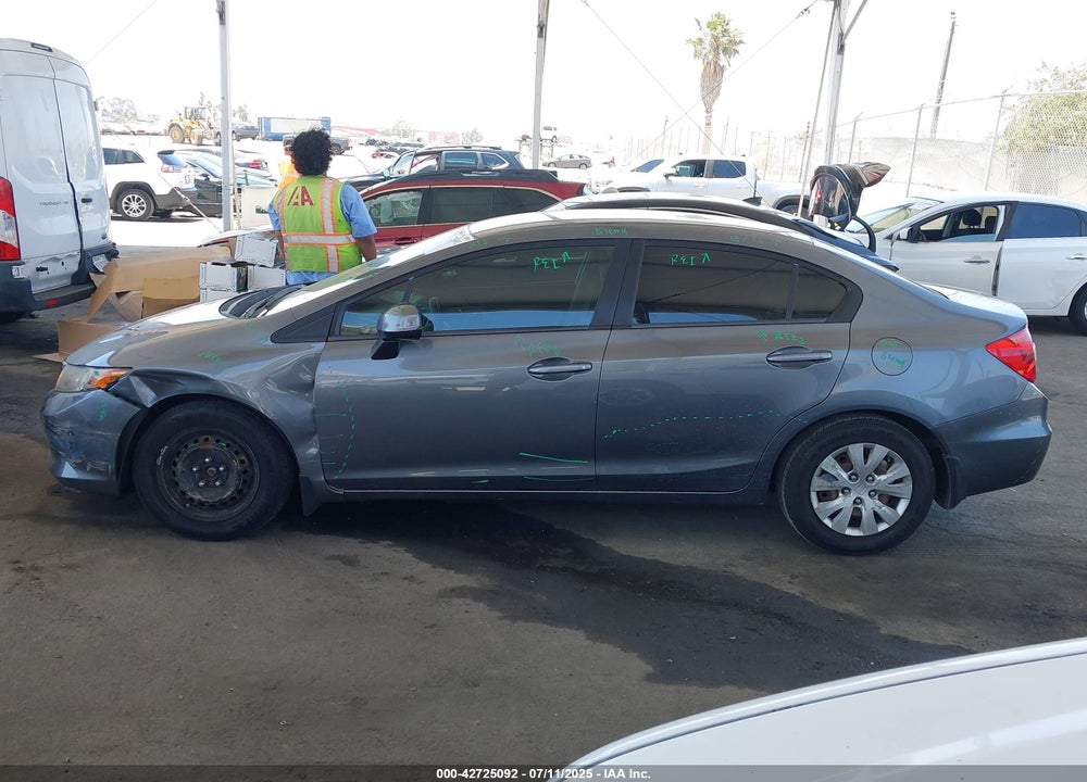 2012 HONDA CIVIC VIN: 19XFB2F56CE353891