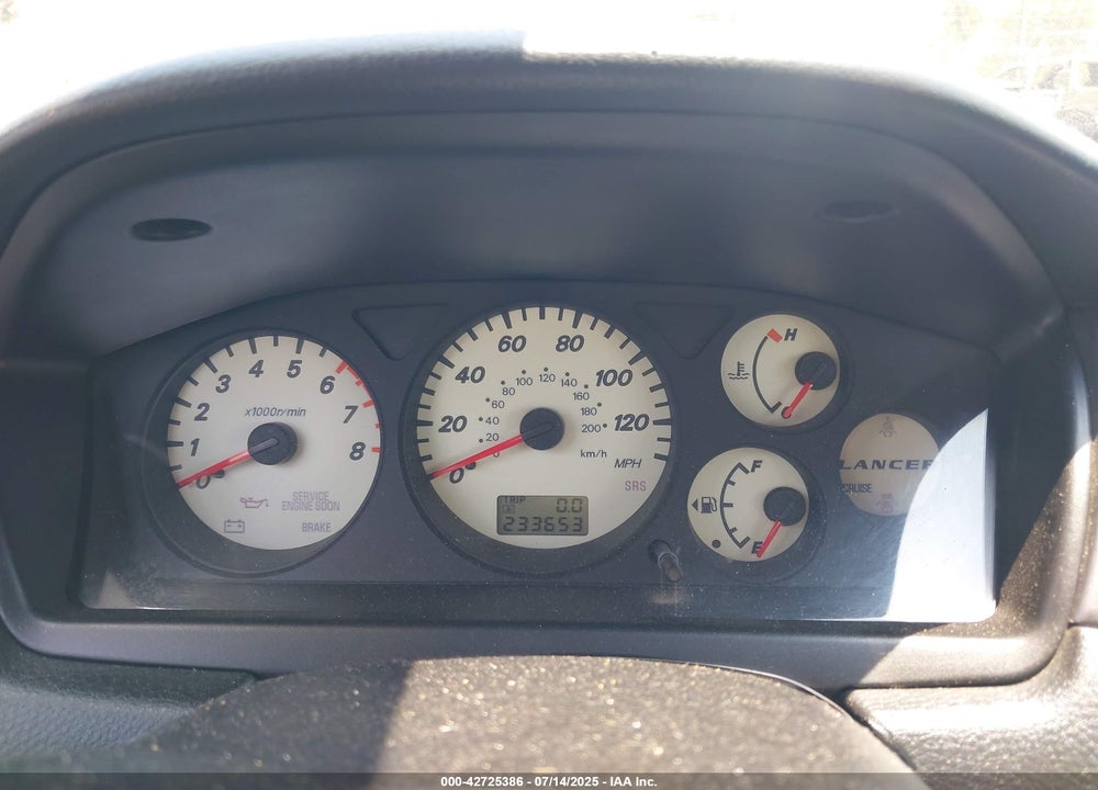 2003 MITSUBISHI LANCER OZ RALLY VIN: JA3AJ86E23U037033