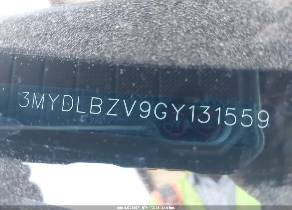 2016 SCION IA VIN: 3MYDLBZV9GY131559