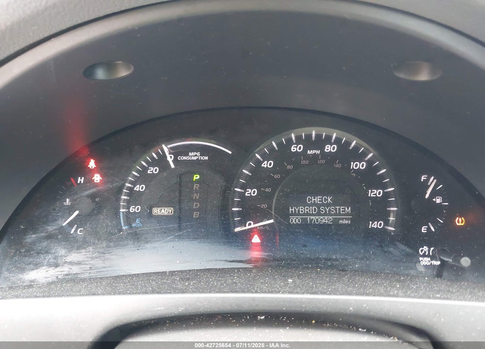 2007 TOYOTA CAMRY HYBRID VIN: 4T1BB46K97U019289