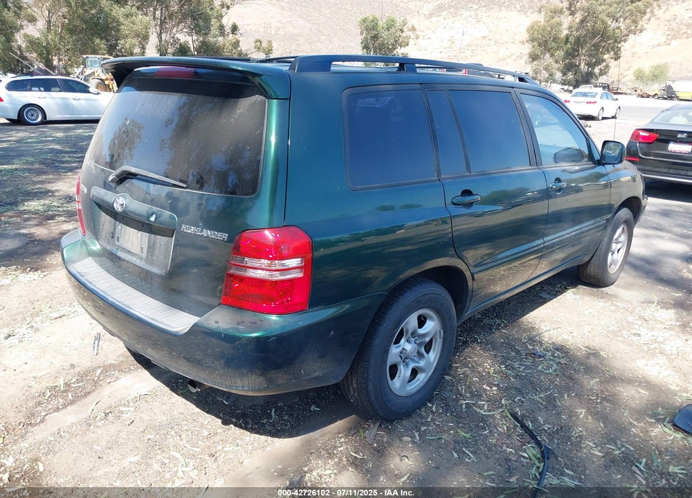 2001 TOYOTA HIGHLANDER VIN: JTEGD21A810007250