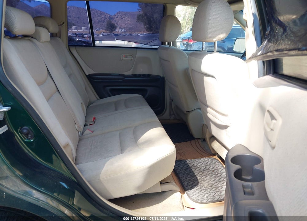 2001 TOYOTA HIGHLANDER VIN: JTEGD21A810007250