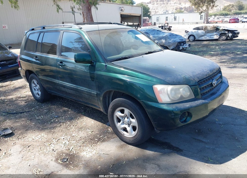 2001 TOYOTA HIGHLANDER VIN: JTEGD21A810007250