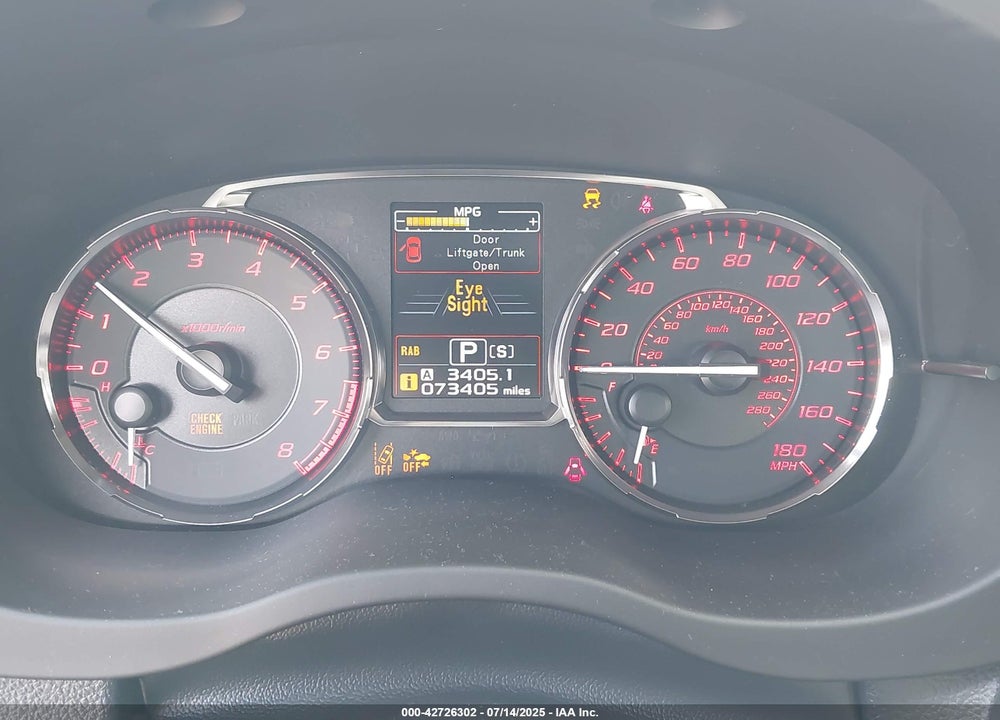 2017 SUBARU WRX VIN: JF1VA1N69H8814771