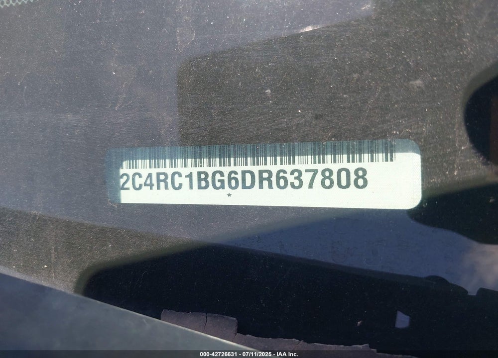 2013 CHRYSLER TOWN & COUNTRY TOURING VIN: 2C4RC1BG6DR637808