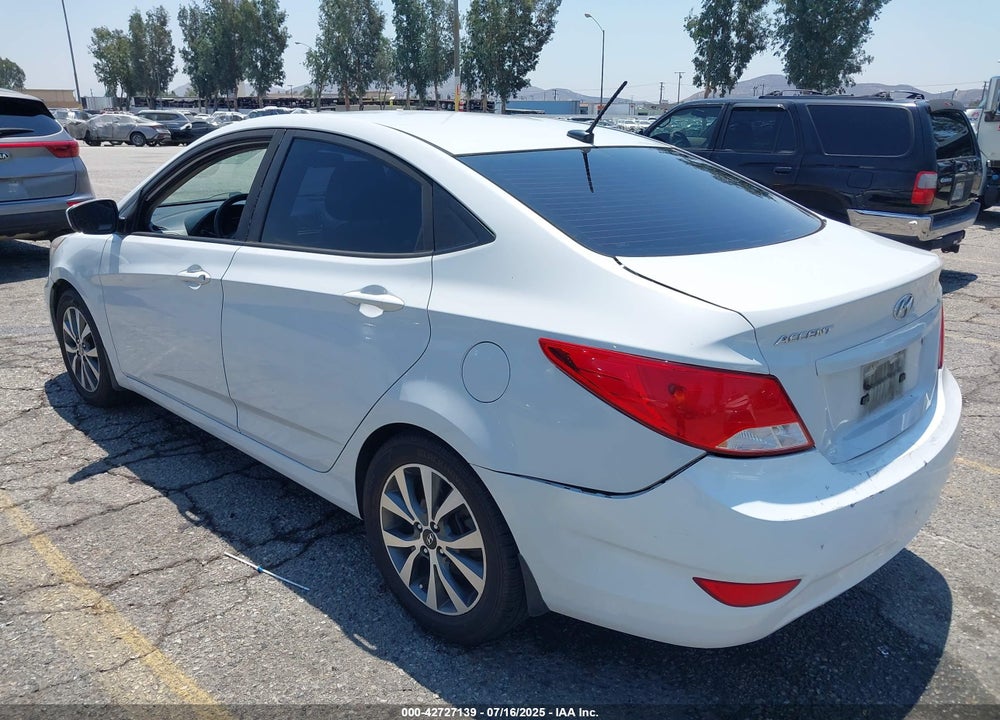 2017 HYUNDAI ACCENT VIN: KMHCT4AE7HU363286
