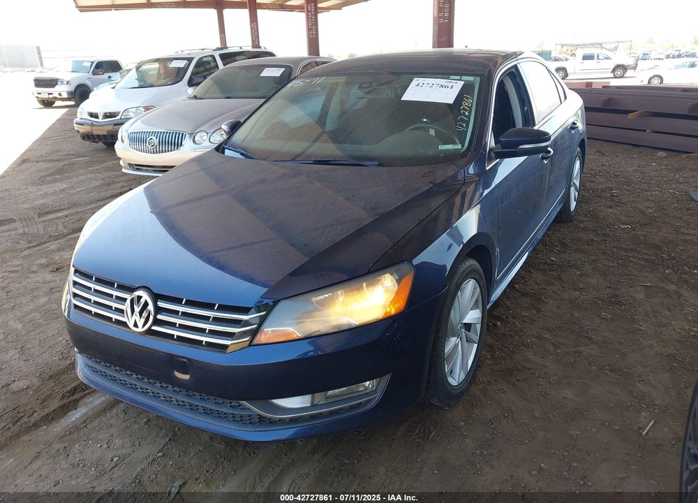 2013 VOLKSWAGEN PASSAT VIN: 1VWCN7A34DC146662