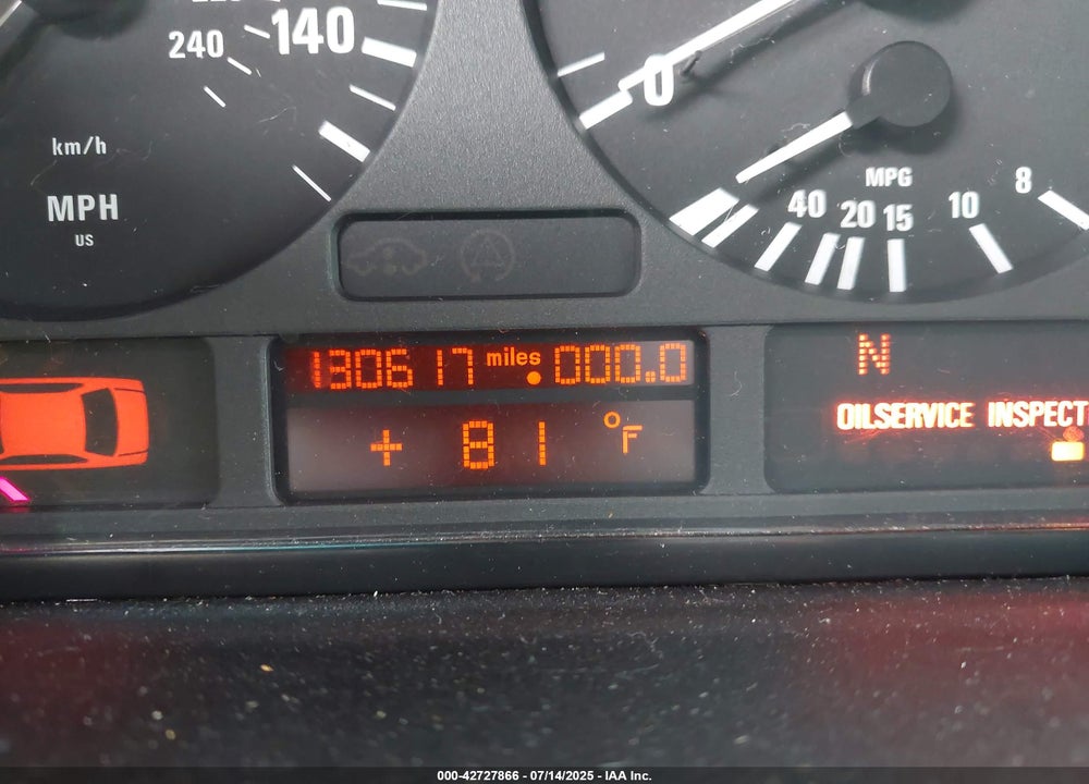 2001 BMW X5 3.0 VIN: WBAFA53511LM78789