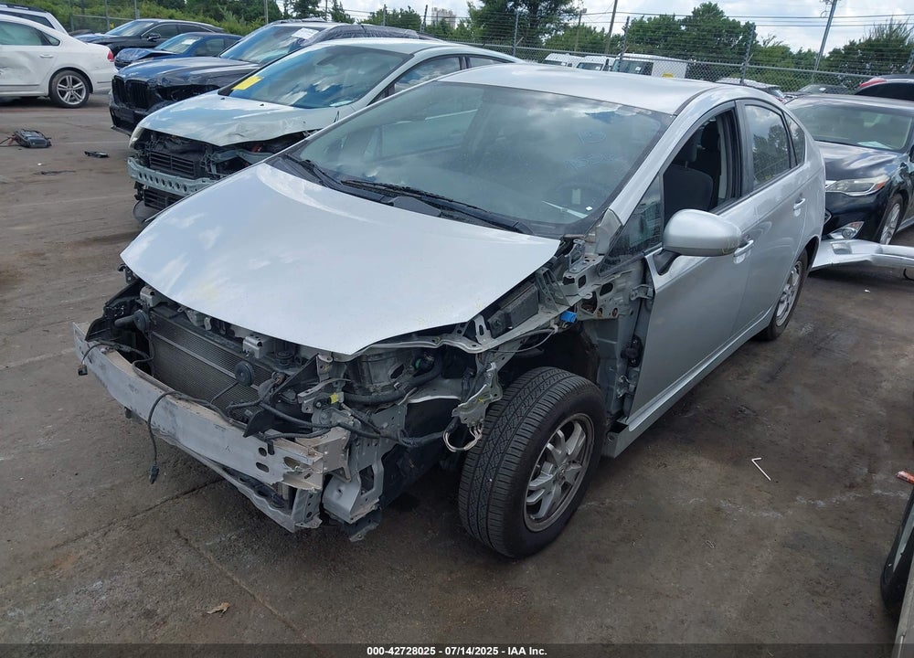 2011 TOYOTA PRIUS THREE VIN: JTDKN3DU9B0267536