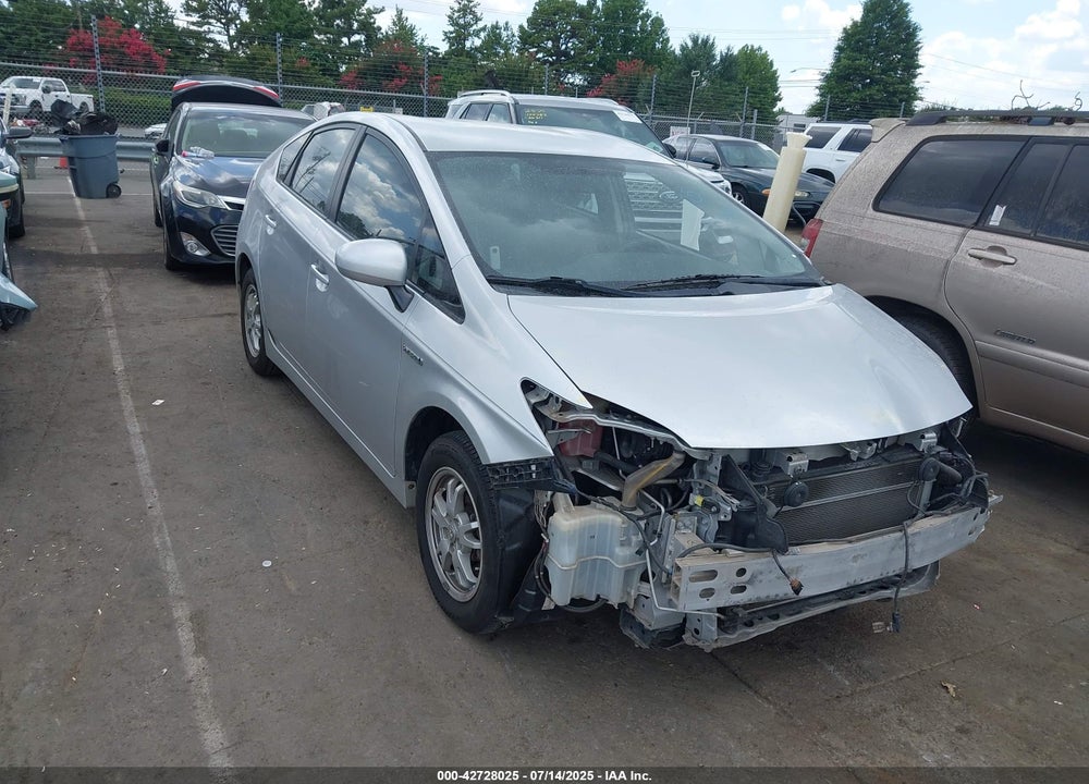 2011 TOYOTA PRIUS THREE VIN: JTDKN3DU9B0267536