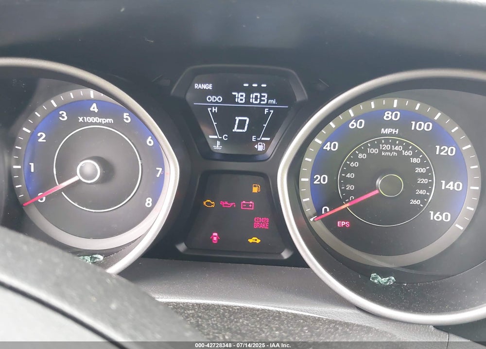 2013 HYUNDAI ELANTRA VIN: KMHDH4AE9DU890729
