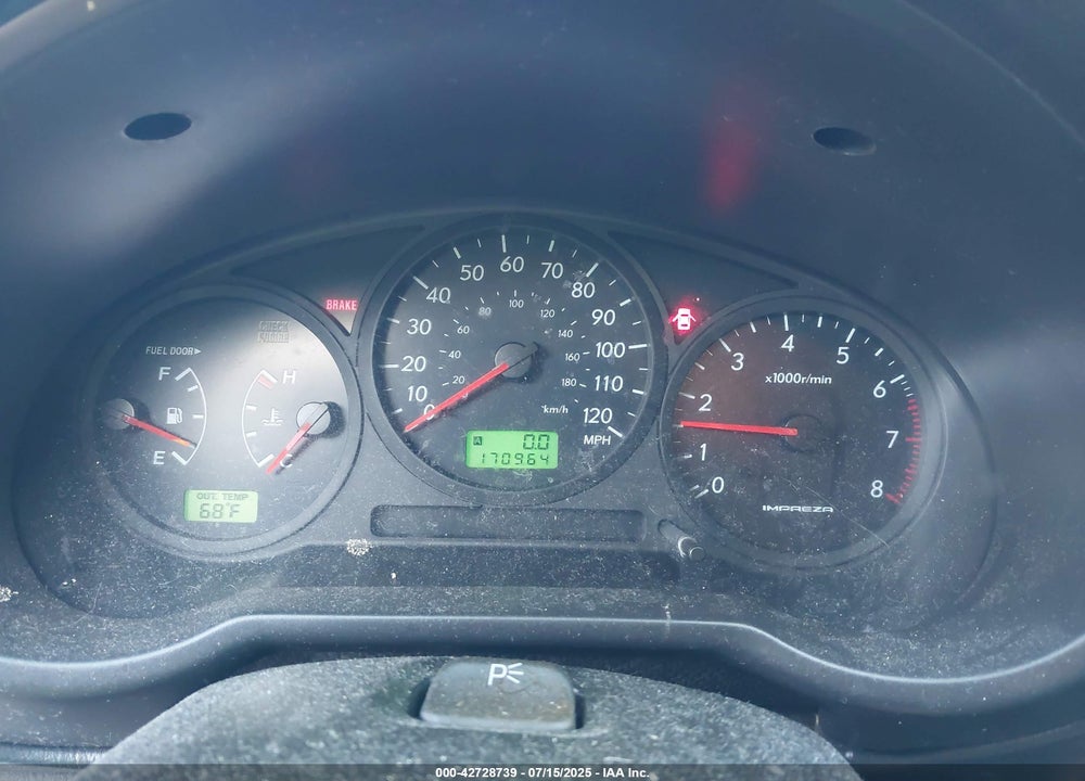 2006 SUBARU IMPREZA 2.5I VIN: JF1GG67626G807665