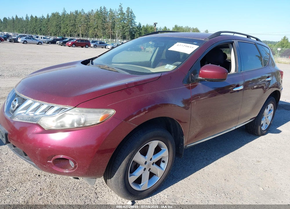 2009 NISSAN MURANO VIN: JN8AZ18W89W201975