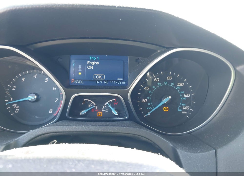 2013 FORD FOCUS VIN: 1FADP3K25DL378757