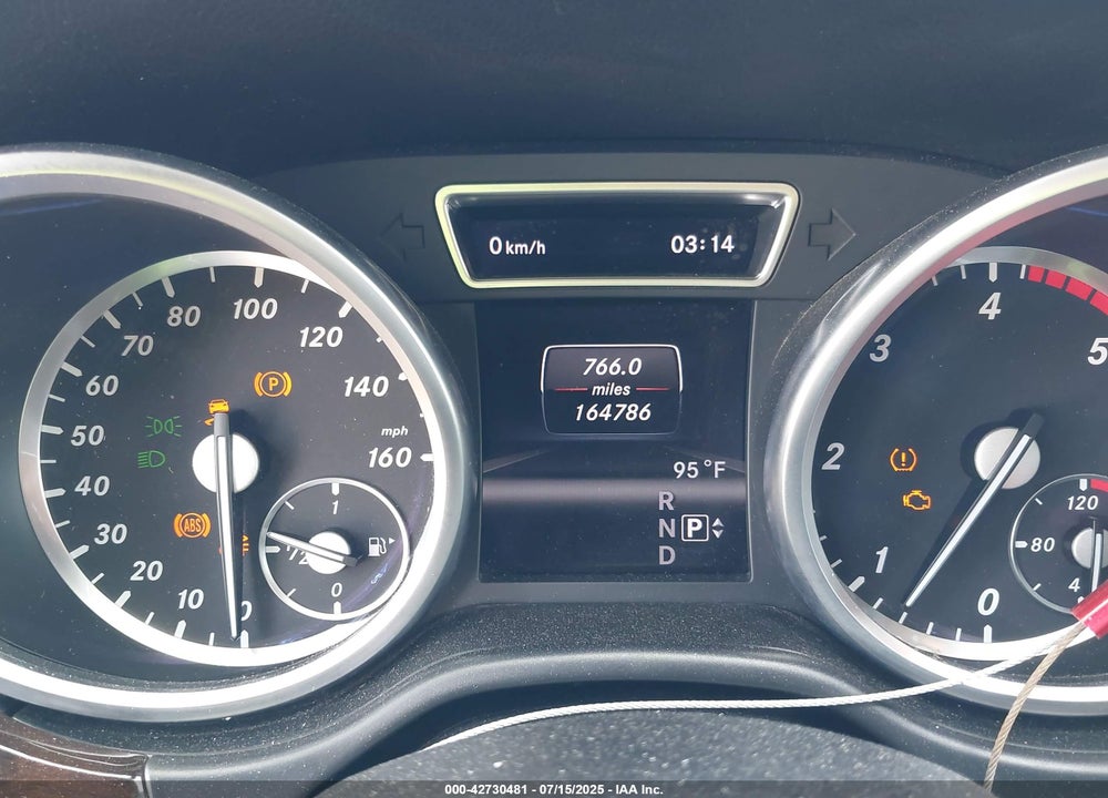 2013 MERCEDES-BENZ M-CLASS VIN: 4JGDA2EB7DA246852