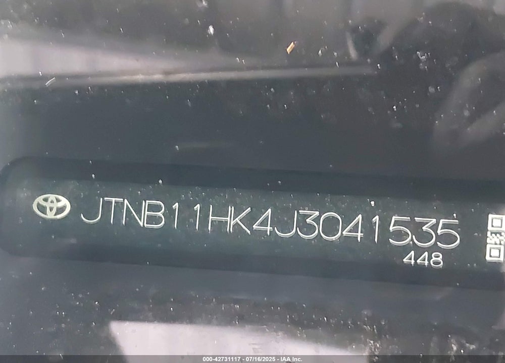 2018 TOYOTA CAMRY VIN: JTNB11HK4J3041535