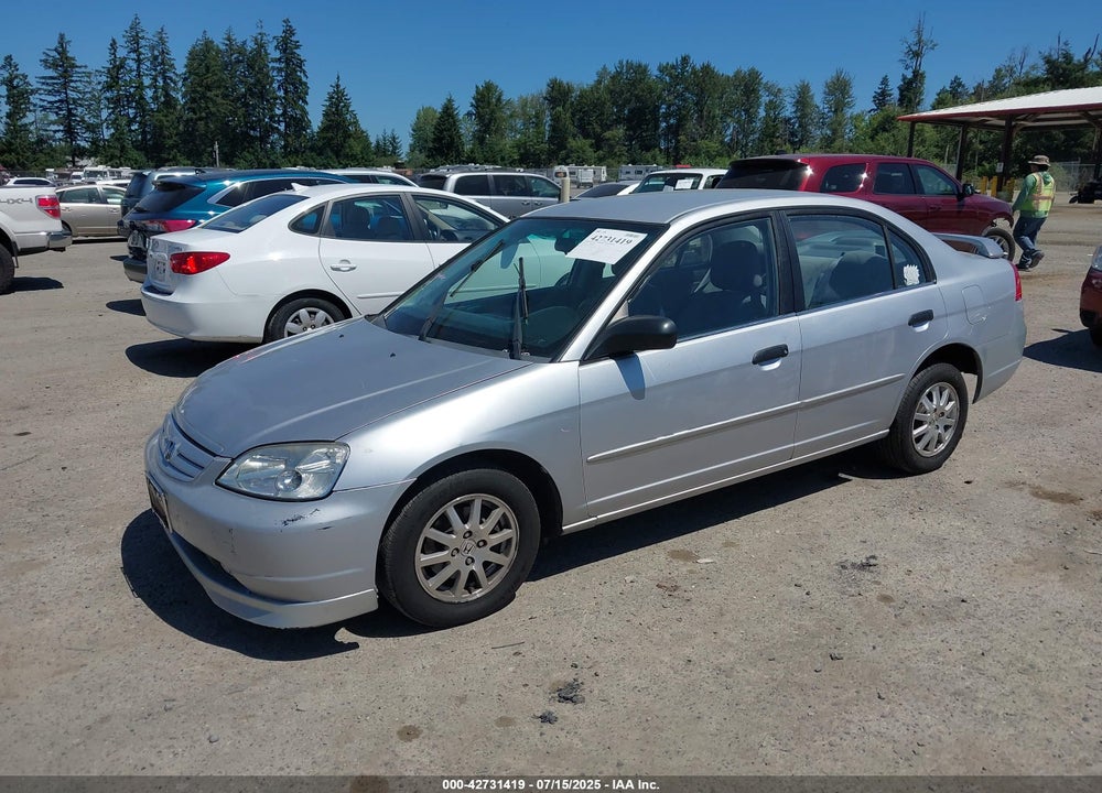 2001 HONDA CIVIC LX VIN: 1HGES16571L068774