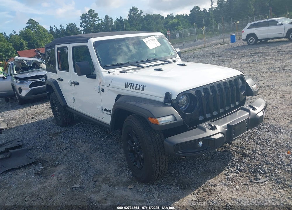 2021 JEEP WRANGLER UNLIMITED WILLYS 4X4 VIN: 1C4HJXDM8MW577187