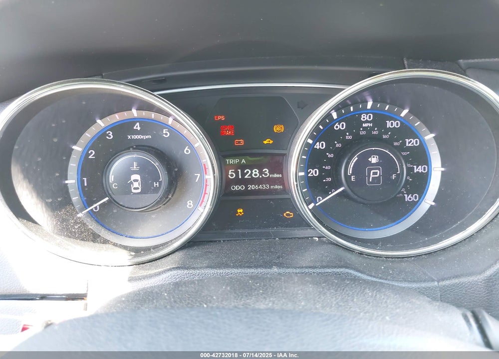 2012 HYUNDAI SONATA VIN: 5NPEC4AB9CH442173