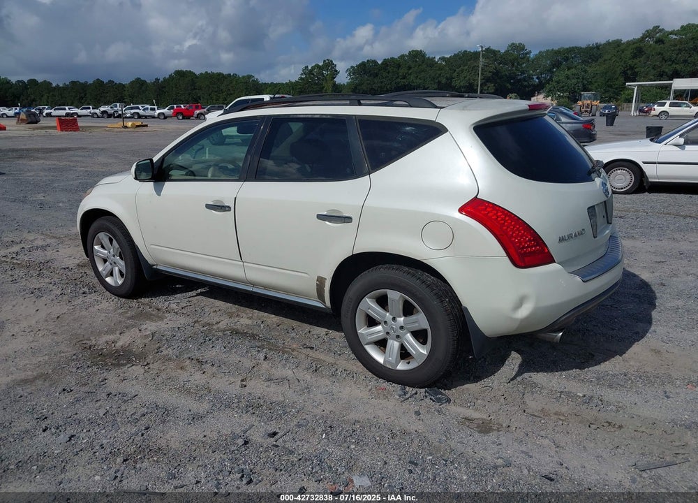 2006 NISSAN MURANO SL VIN: JN8AZ08W16W533780