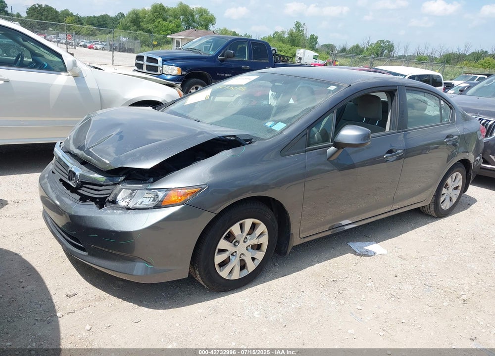 2012 HONDA CIVIC VIN: 2HGFB2F50CH317829