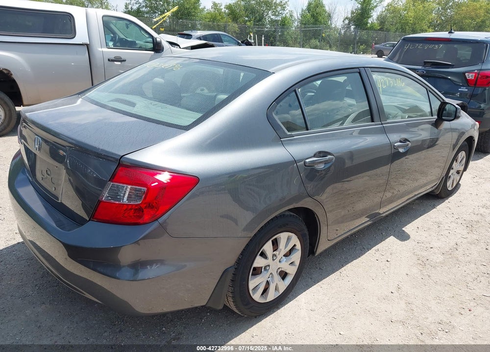 2012 HONDA CIVIC VIN: 2HGFB2F50CH317829