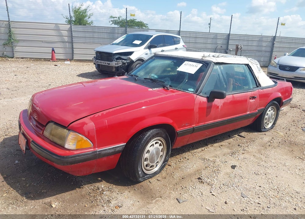 1989 FORD MUSTANG LX VIN: 1FABP44E3KF276650