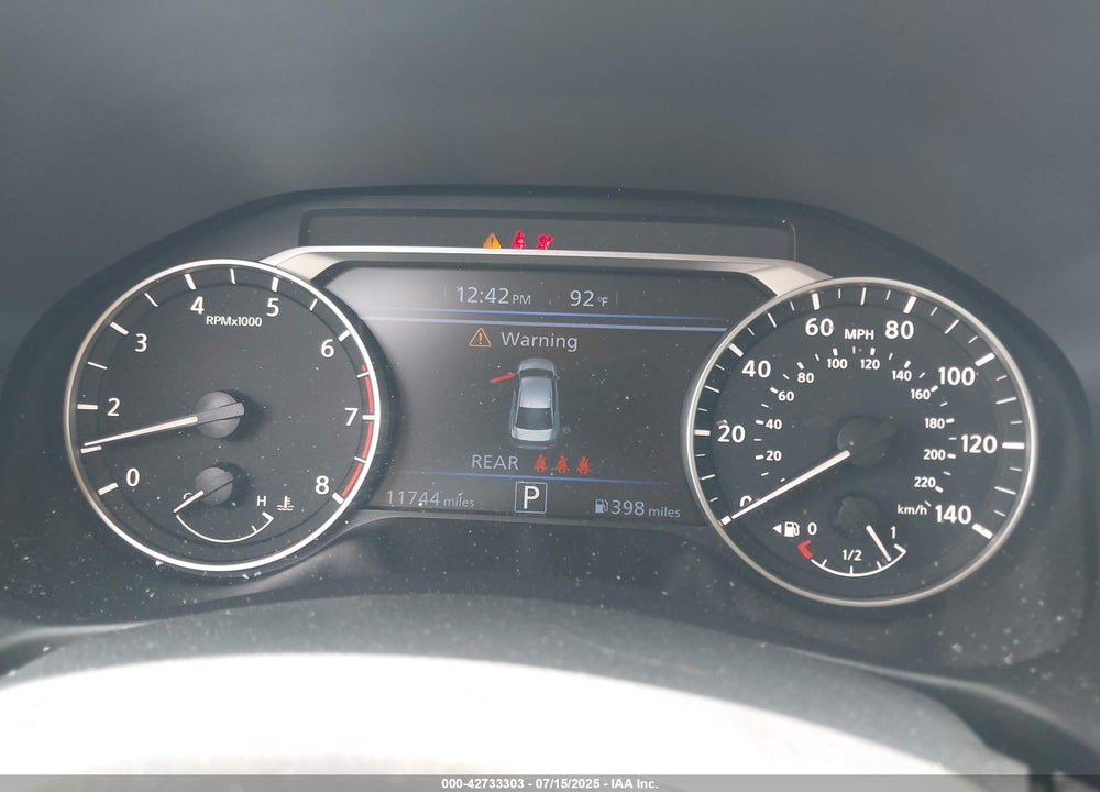 2025 NISSAN ALTIMA SV FWD VIN: 1N4BL4DV5SN341726