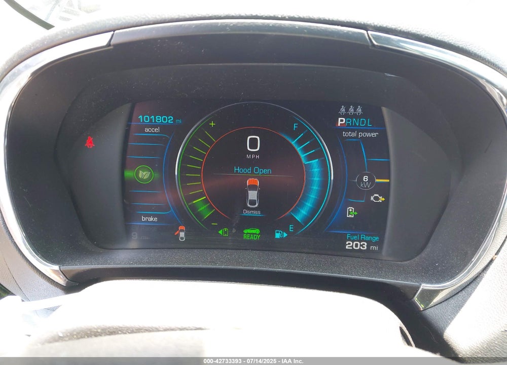 2016 CHEVROLET VOLT VIN: 1G1RD6S58GU131860