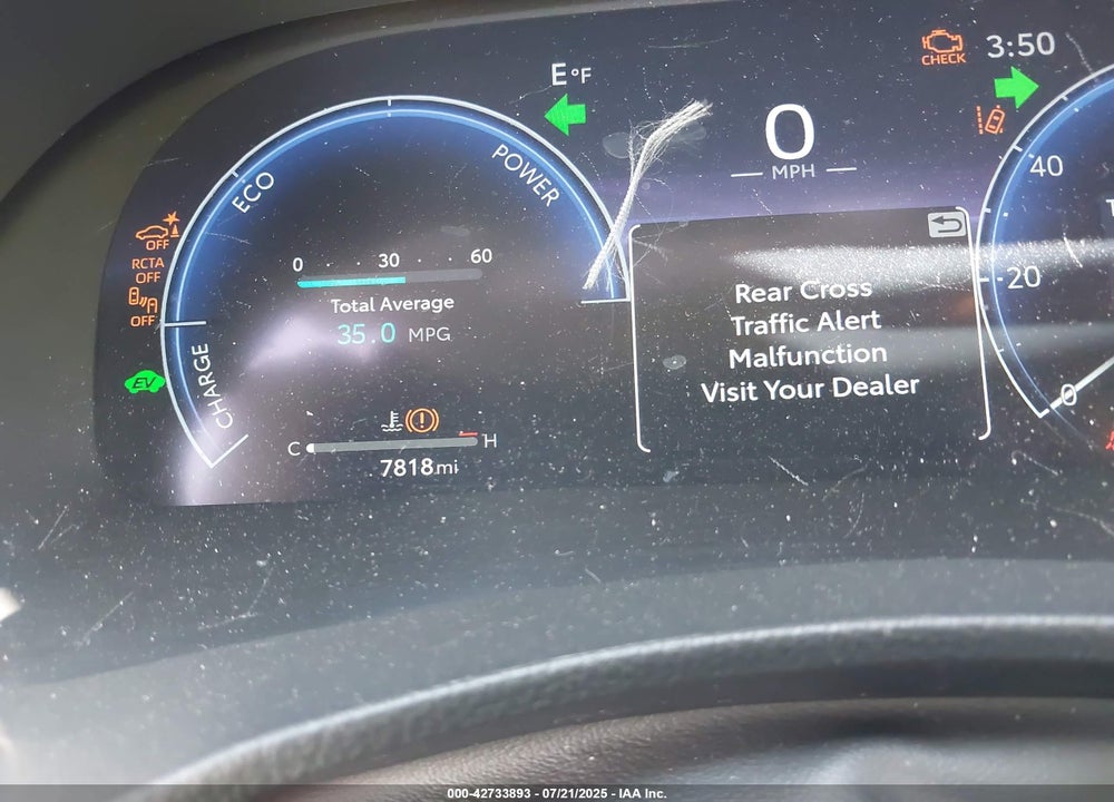 2025 TOYOTA HIGHLANDER HYBRID VIN: 5TDEBRCH6SS660601